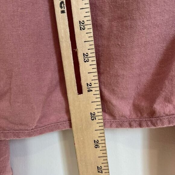 Vintage Jules & Leopold Casual Women’s Small Linen Pink Cardigan Sweater Jacket - Picture 8 of 12
